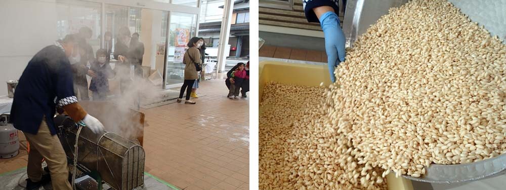 ポン菓子出張実演画像