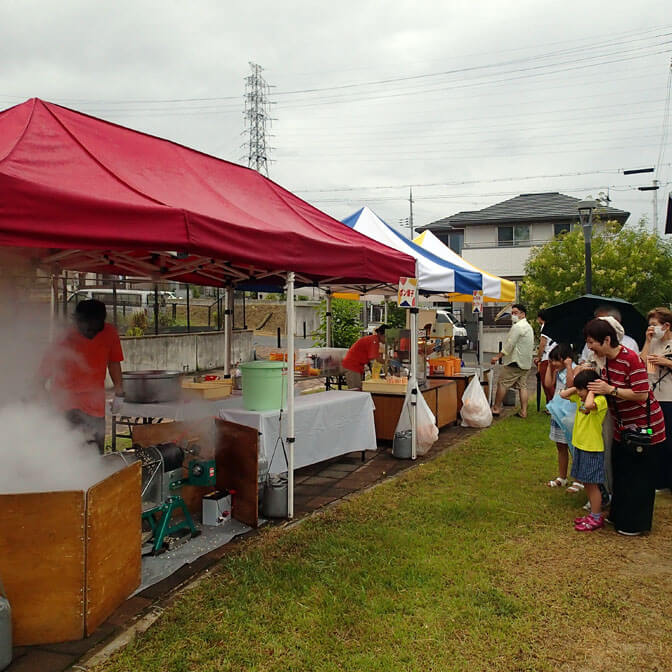 自治会イベントポン菓子の画像